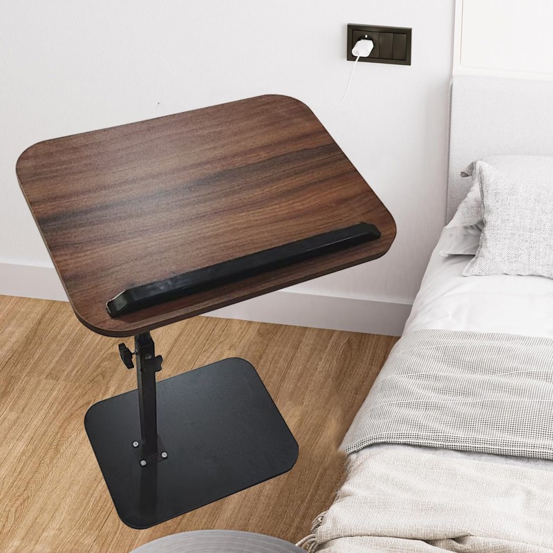 C-Shaped Adjustable Flip Tabletop Sofa Side End Table