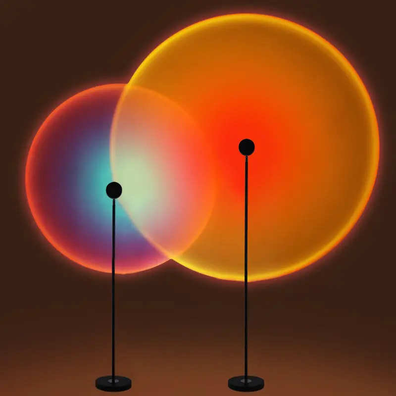 Live Broadcast Background Atmosphere Lights Sunset