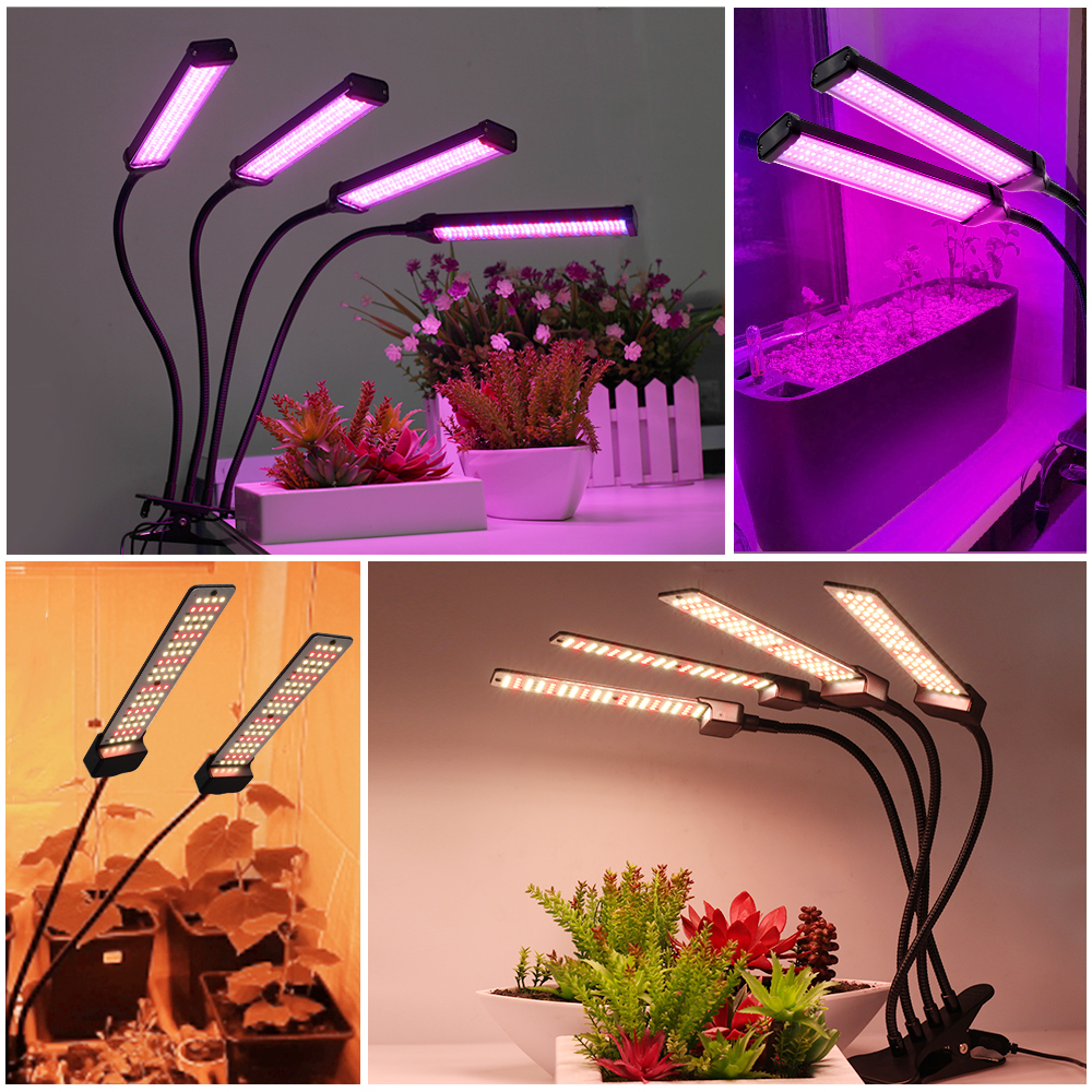 Red And Blue Fill Light Led Plant Growth USB Timing Dimming Indoor Clip Support