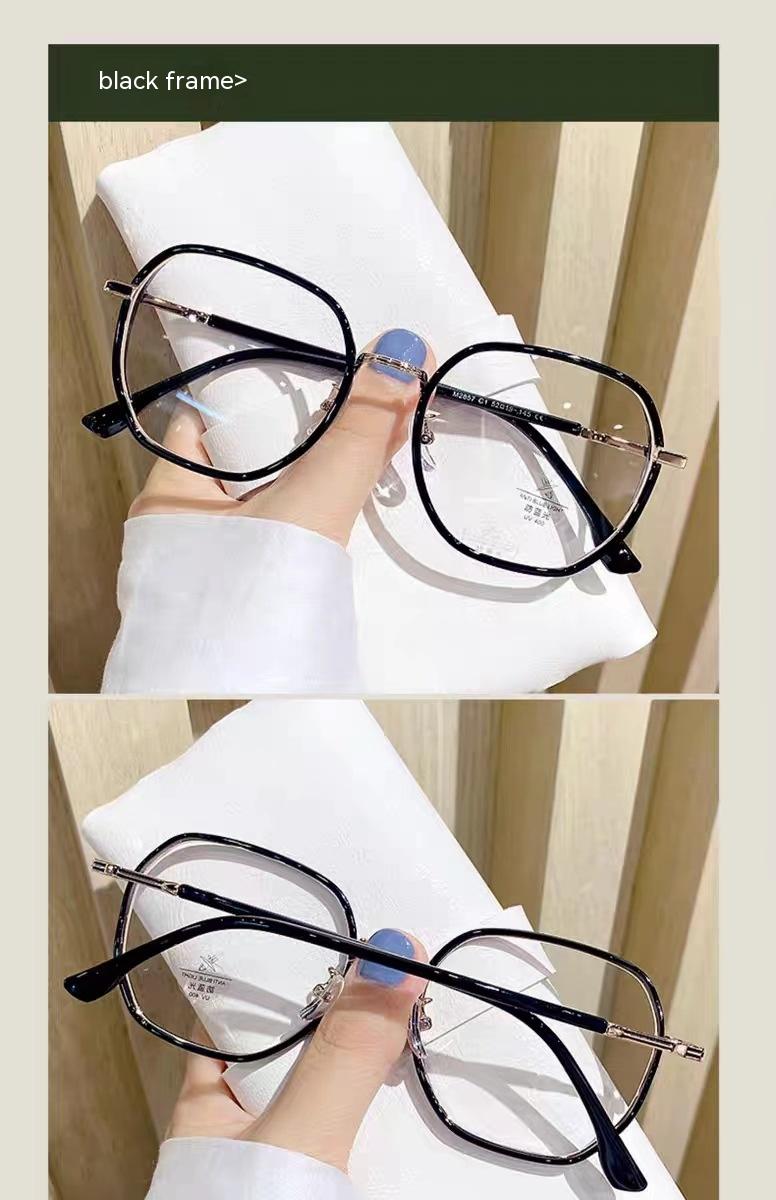 Transparent Glasses Myopia Slimming Glasses Frame Light Polygon Frame - Image 7