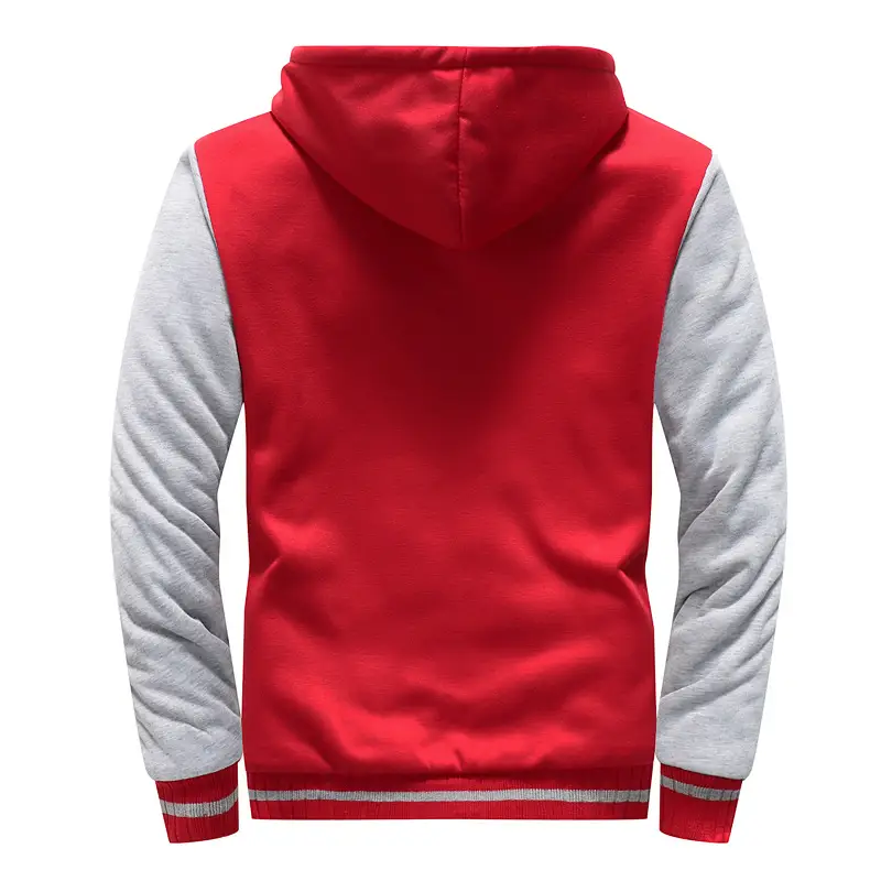European Size European And American Men's And Women's Couple Hooded Cardigan Warm Fashion Simple Fleece Padded Coat