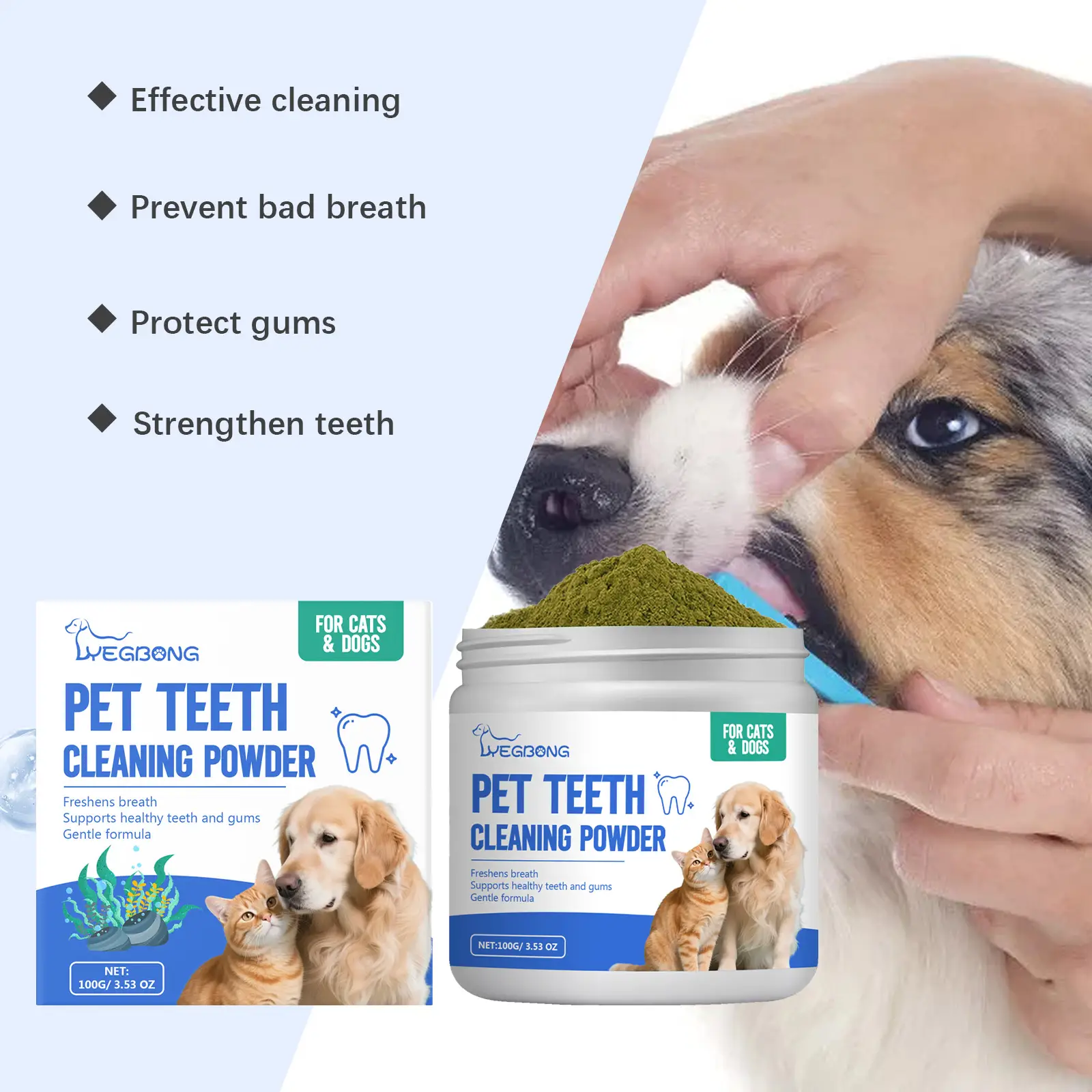 Cat And Dog Teeth Cleaning Powder