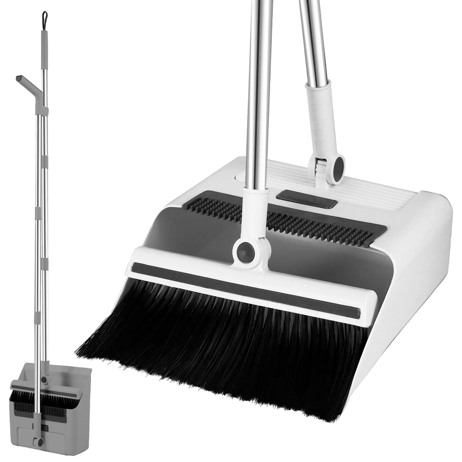Broom Folding Dustpan Set Combination Household Wiper Blade Hair Sweeping-Only — image 7