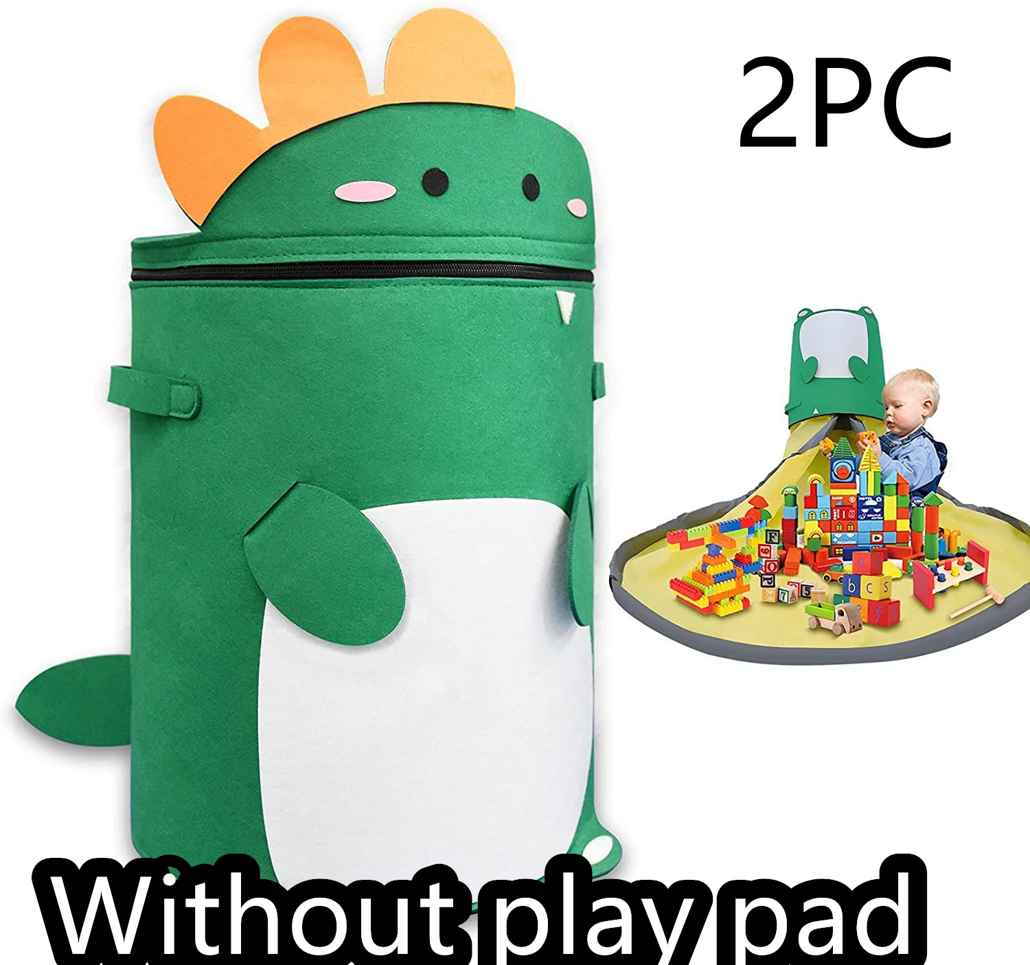 Felt Storage Bag Toy Play Mat 2 In 1 Pull Rope — foto 36