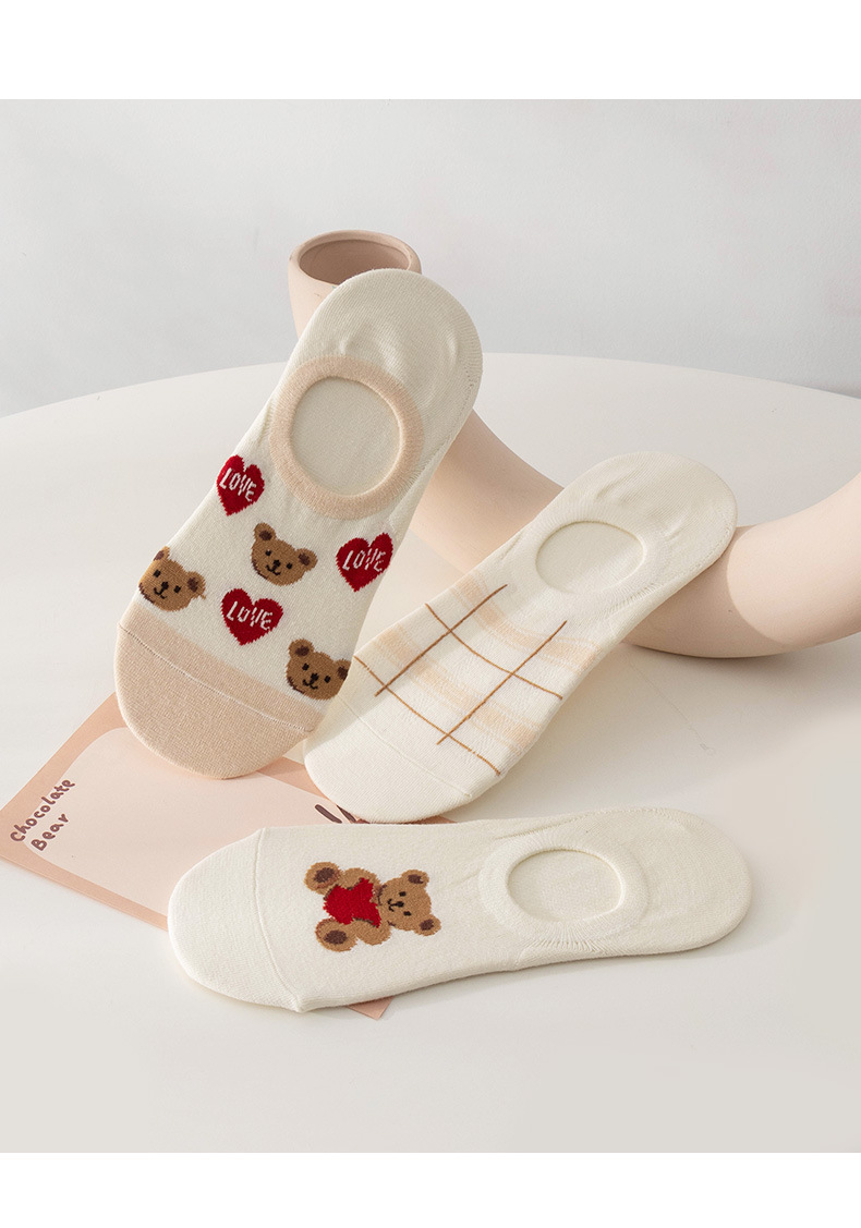 Invisible Socks Women's Non-slip  Heel Thin Breathable