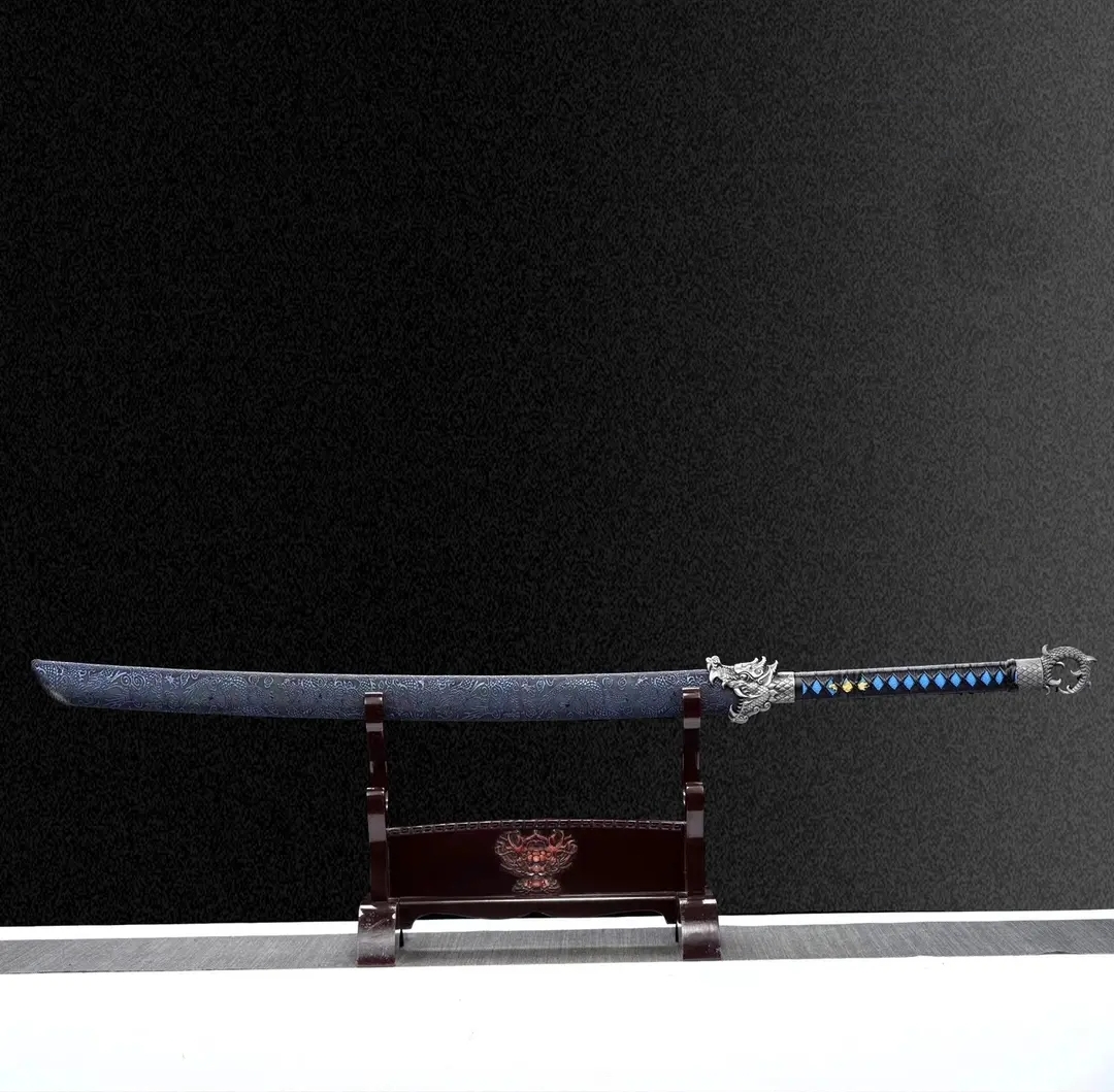 Youlan Integral Embroidered Spring Saber High Manganese Steel Self-Defense Cold Weapon  Collection-Grade  Unsharpened