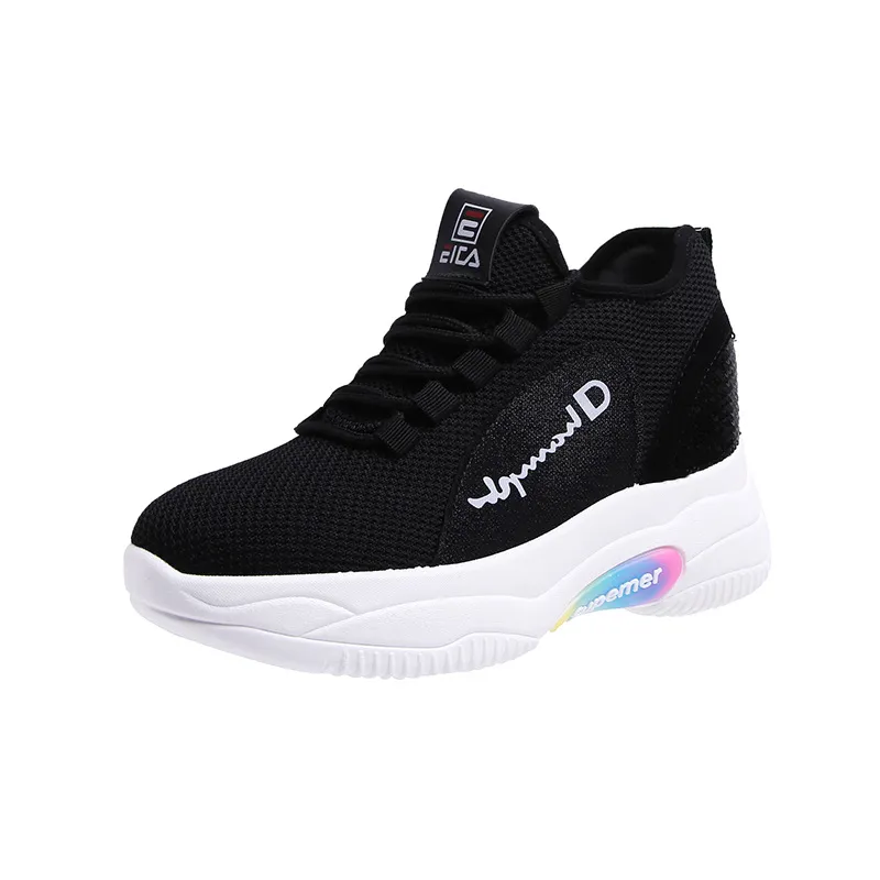 Fashion Sports Style Low-top Platform Sneakers - White