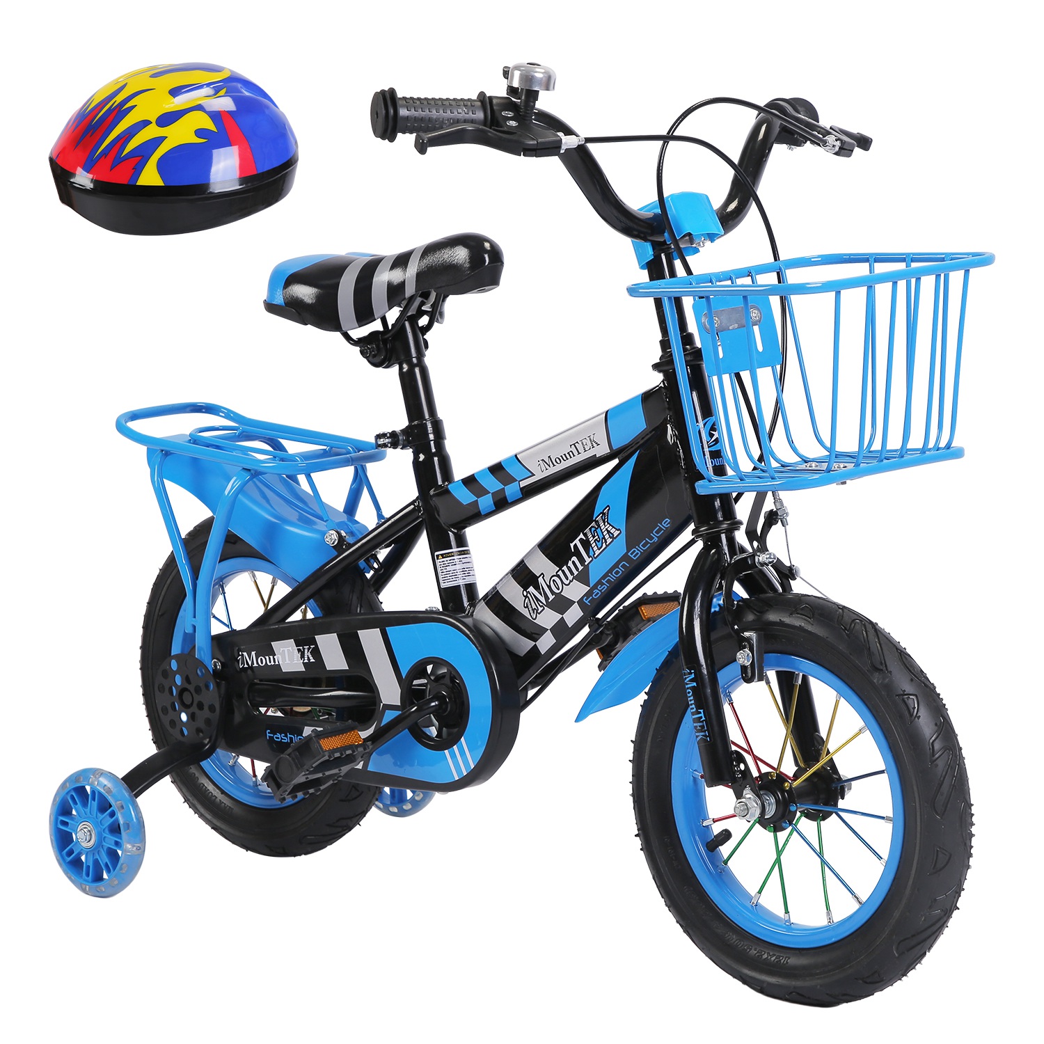 1Set 16In Kids Bike with Training Wheels Children Bicycle