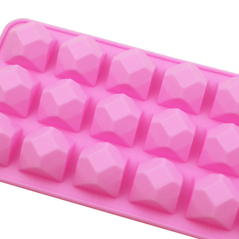 18 Grid Silicone Diamond Ice Cube Mold