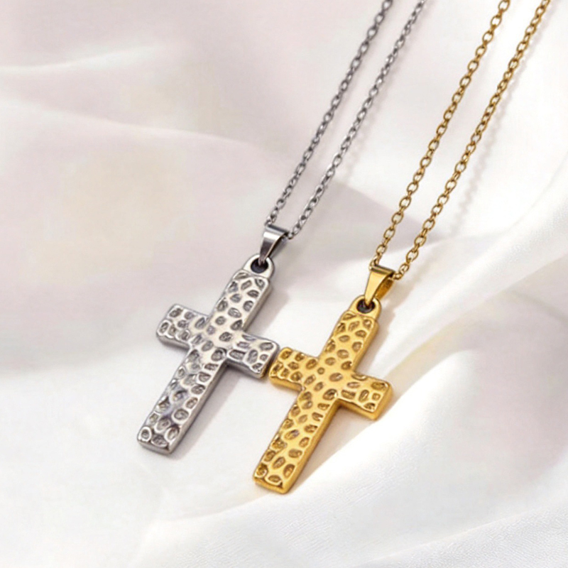 Stainless Steel Cross Pendant Necklace