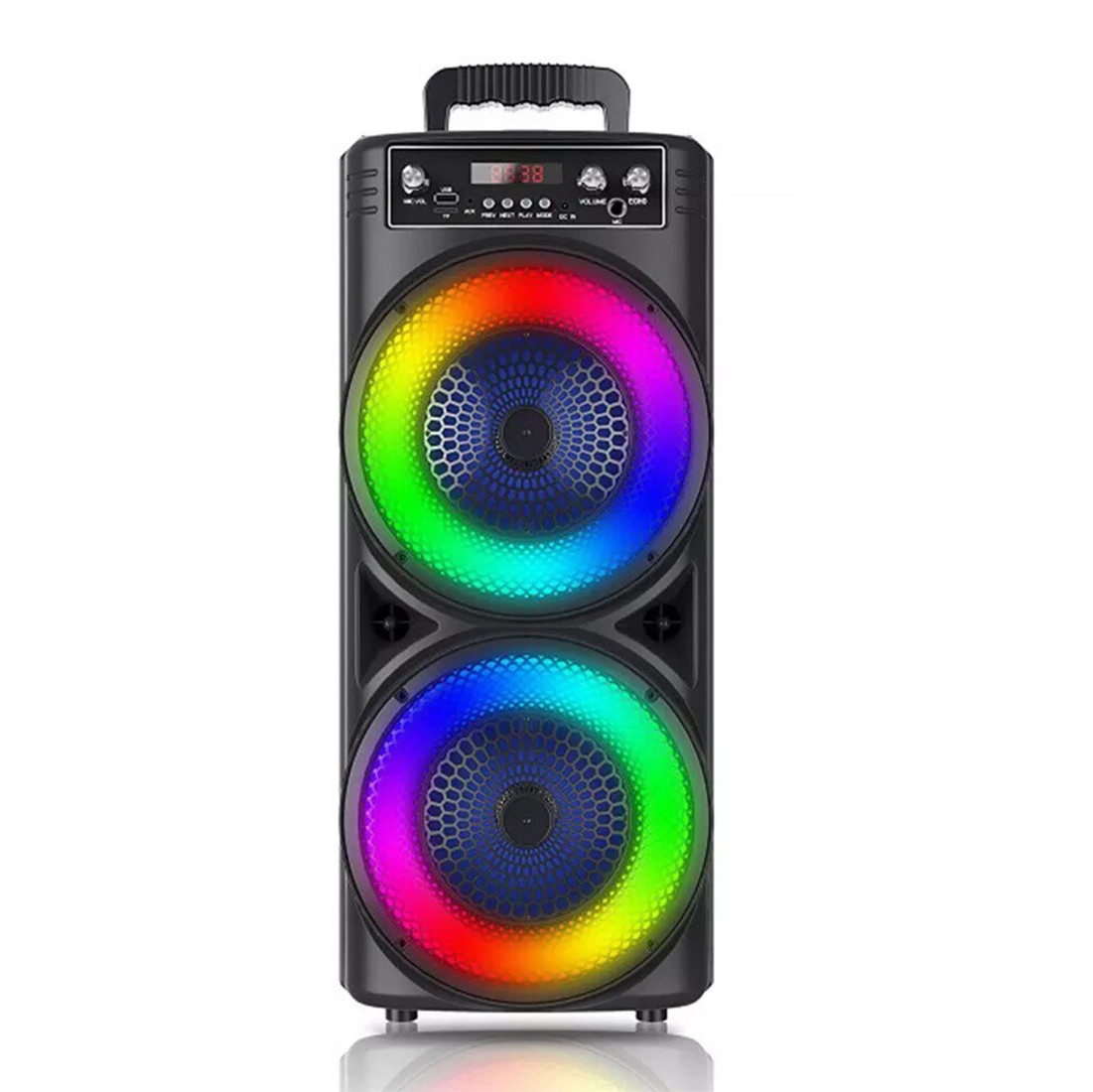 Portable Bluetooth Speaker Sub Woofer Heavy Bass Sound System Party Mic UK
