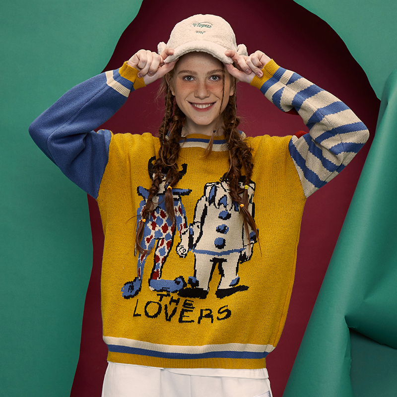 Loose Personality Couple Lazy Knit Sweater