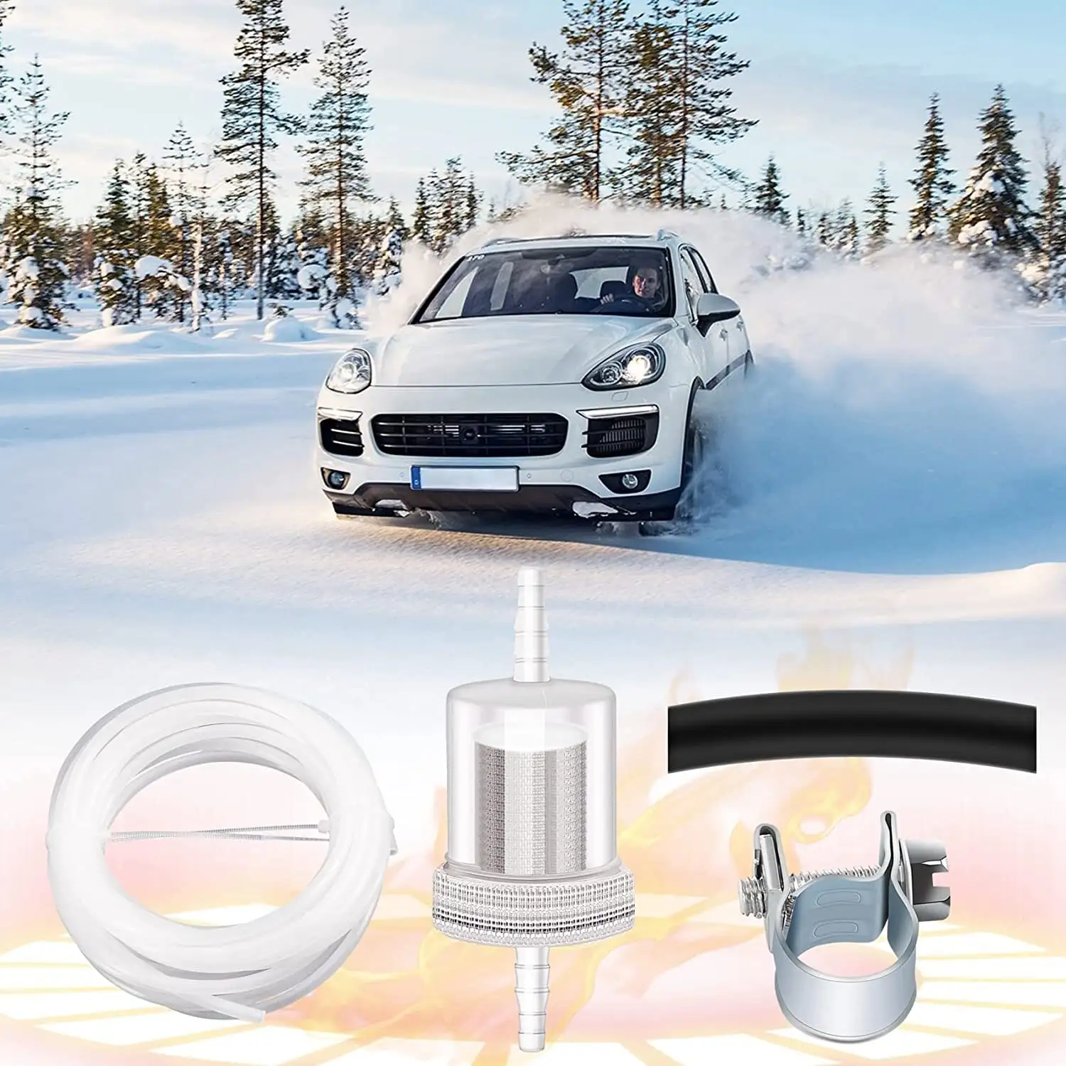 5Meter Fuel Hose Clip Filter Pipe Line Kit For Webasto Eberspacher Heater