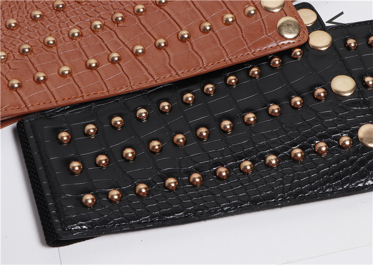 Title 6, Studded Waistband Waistband Retro Elastic Elast...