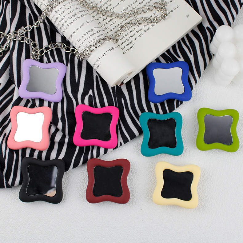Irregular Mirror Transparent Air Bag Bracket Ins Blogger The Same Model Mobile Phone Bracket - Image 6
