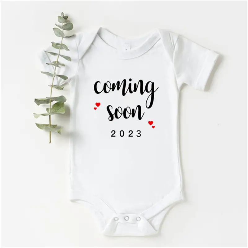 Baby Alphabet Print Newborn White Triangle Bodysuit