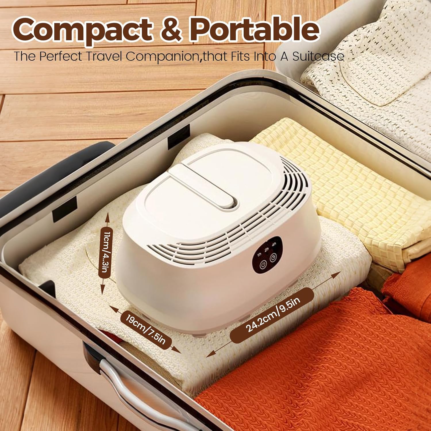 Portable Clothes Dryer, Electric Mini Drying Machine With Timer And Dry Bag — image 3