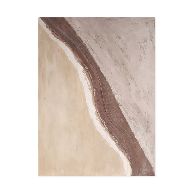 Handmade Oil Painting Canvas Wall Art Decoration Modern Abstract Waves Beaches Pictures Artwork Room Aesthetic For Home Decor Rolled Frameless Unst... Without Inner Frame - Shop at LoveMi