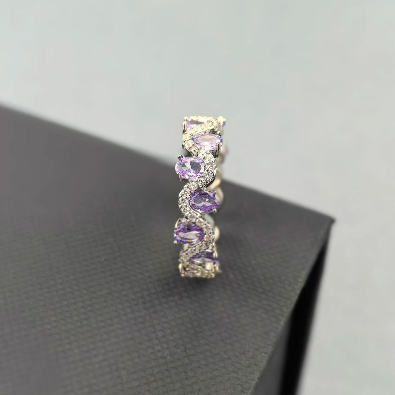 Sparkling Zircon Fashion Hot Selling Open Ring thumbnail 6