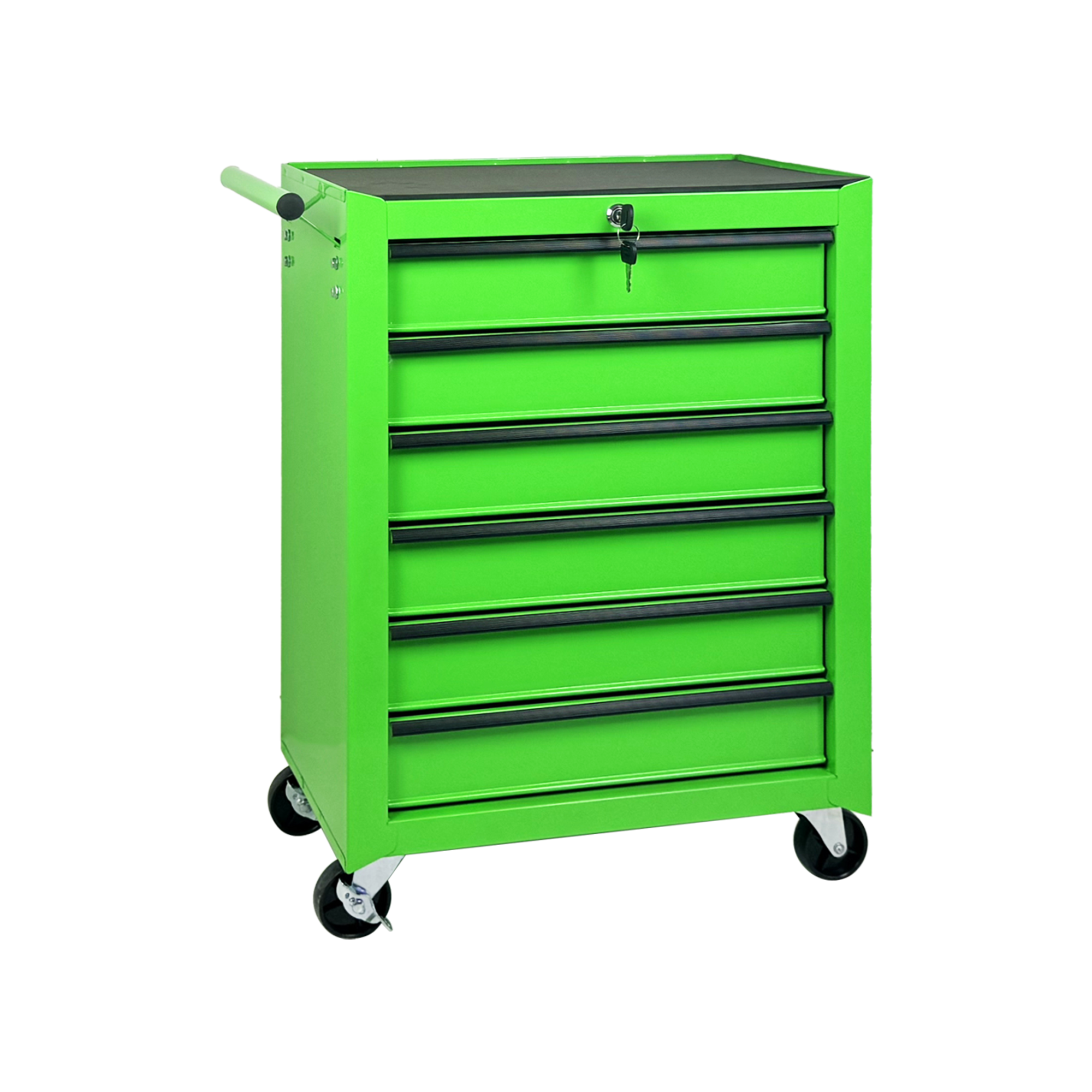 Rolling Metal Tool Chest With 6 Drawers, 20inch 6-Drawer Tool Chest Cabinet With Ball Bearing Drawer Slides, Steel Tool Storage Box Organizer -GREEN thumbnail 8
