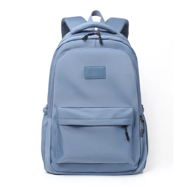 Fashion Oxford Backpack Waterproof Large Capacity Junior High School Students Schoolbag Girls Solid Campus Travel Bags Women Blue - Shop at LoveMi