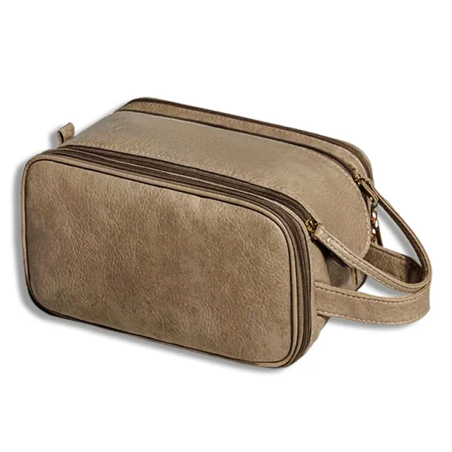 Travel Toiletry Bag For Women Men, Large Travel Toiletry Organizer Makeup Bag, Hanging Cosmetic Bag Kit Leather Skin Care Waterproof Shaving Bag ... Brown - Shop at LoveMi