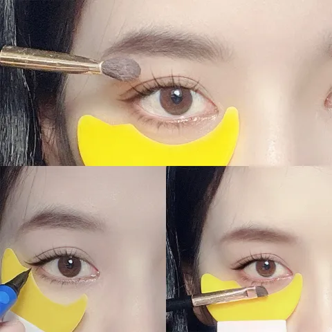 Eyelash Eyeliner Stencil Model Eye Mascara Comb Beginner Eye