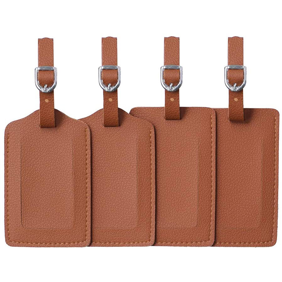 New PU Leather Boarding Pass For Luggage Travel