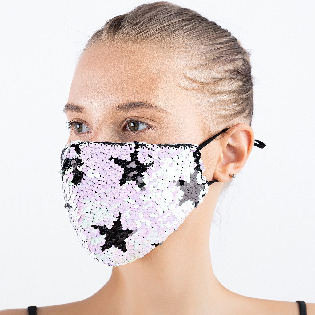 Title 7, Five Pointed Star Bead Sequin Fashion Mask