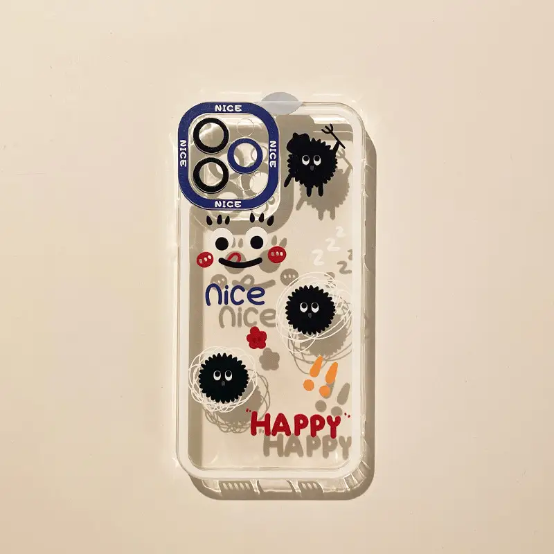 Cartoon Black Face Biscuit Print Mobile Phone Case
