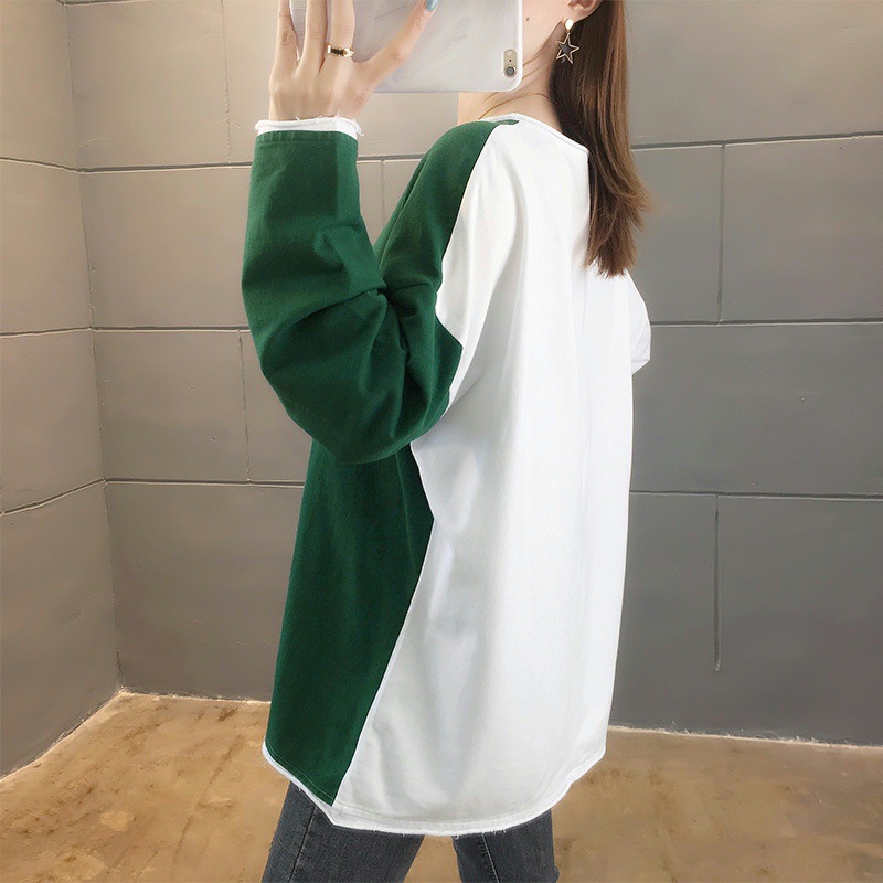 Women's Autumn Cotton Mid-length Embroidered Pullover Sweater