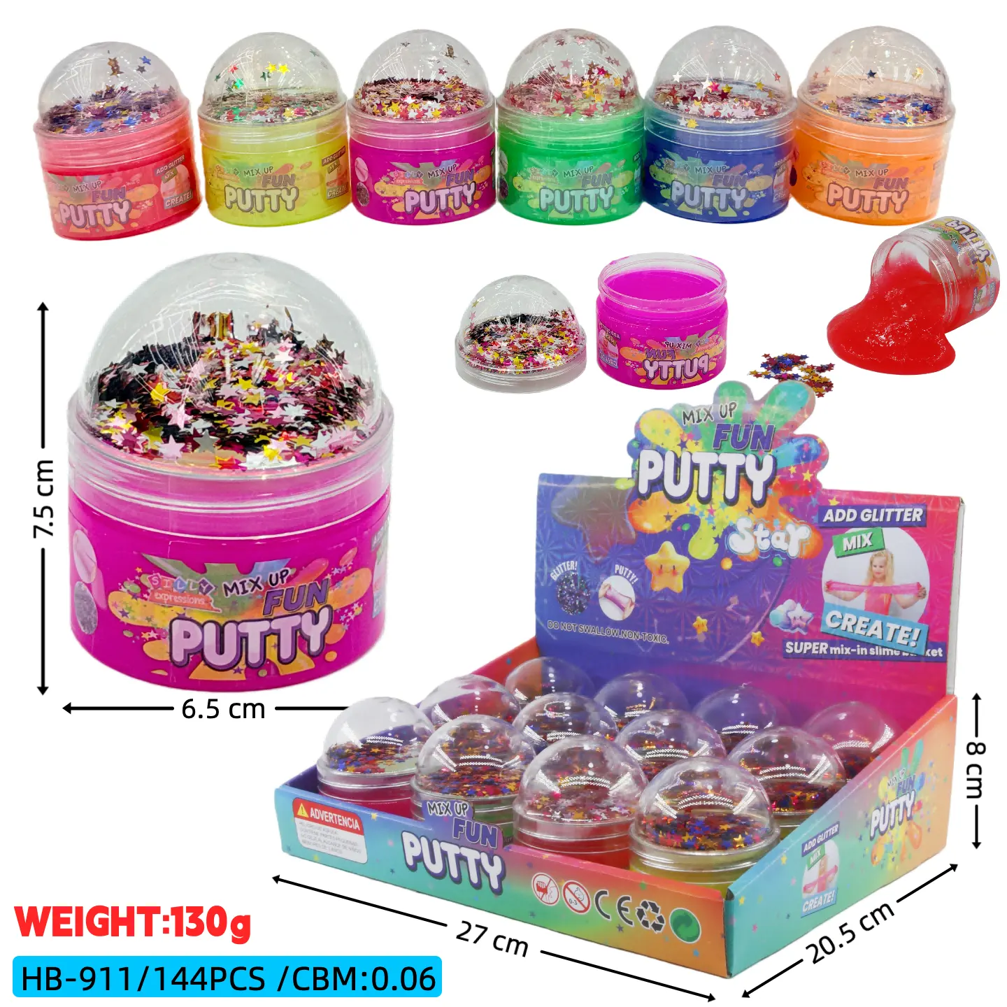 DIY Star Glitter Slime Toy