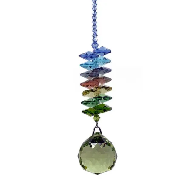 Crystal Home Pendant DIY Wedding Hanging Bead Curtain Decorative Pendant Olive Green - Shop at LoveMi