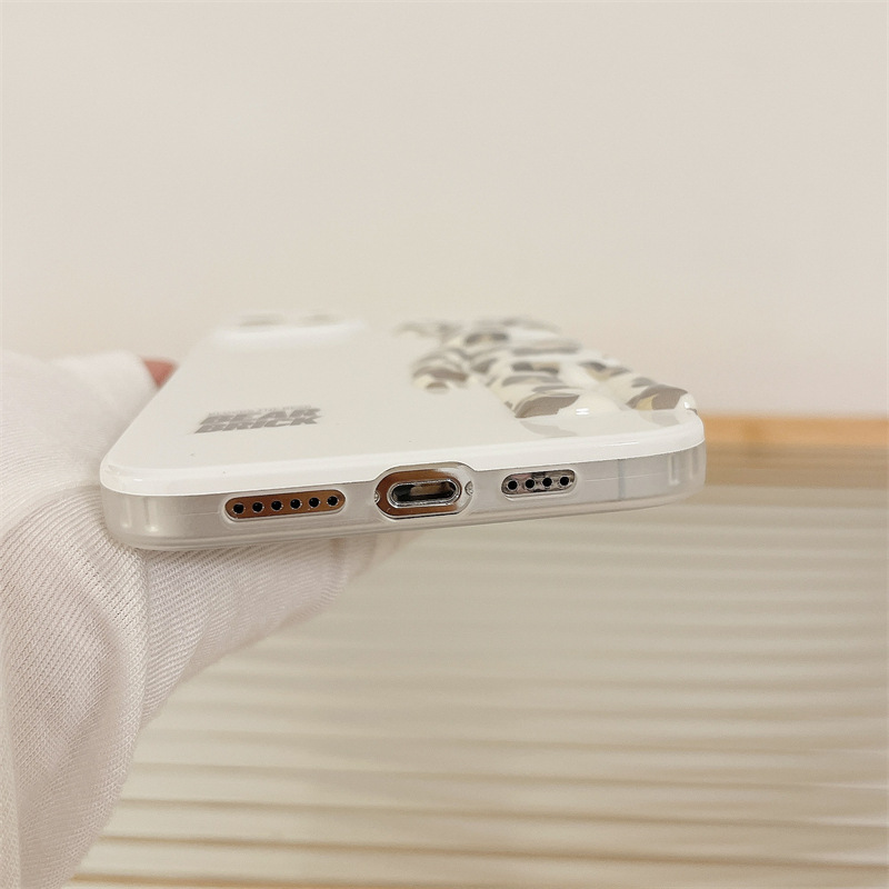 White Leopard Print 13 Mobile Phone Case - Image 2