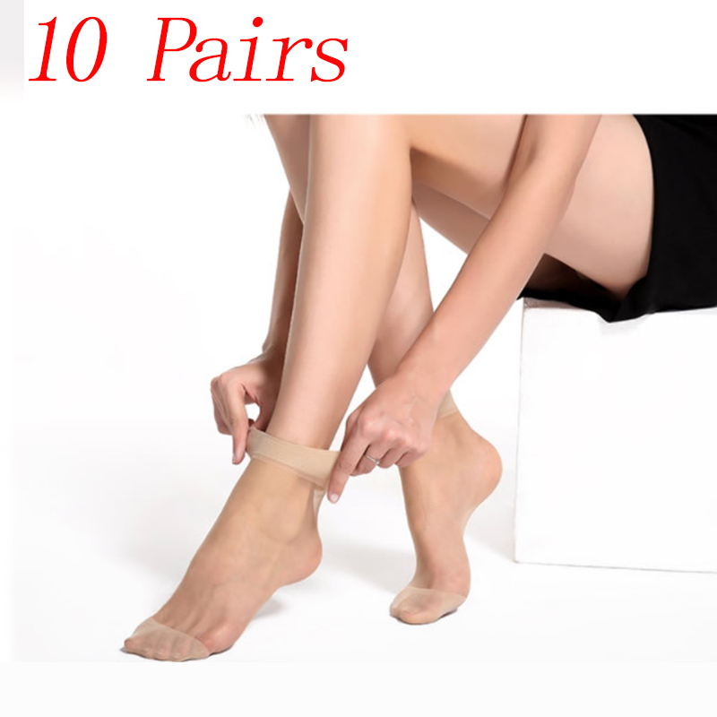 10 Pairs Ladies Ankle High Tights Socks Comfort Top Silky Smooth — image 7