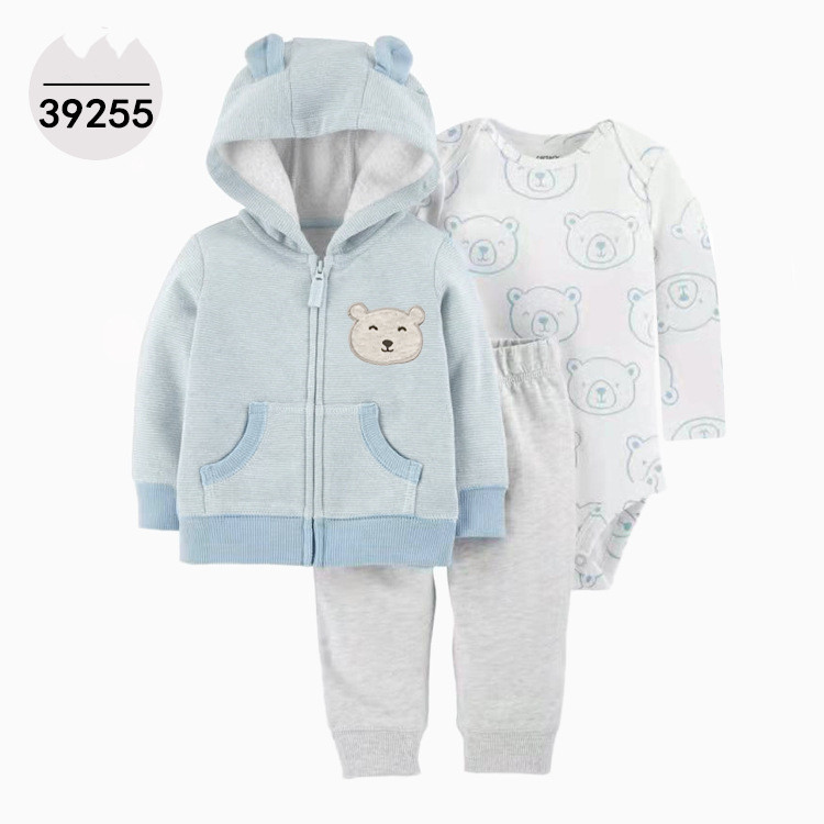 Toddler Three-Piece Hooded Jacket Outfit