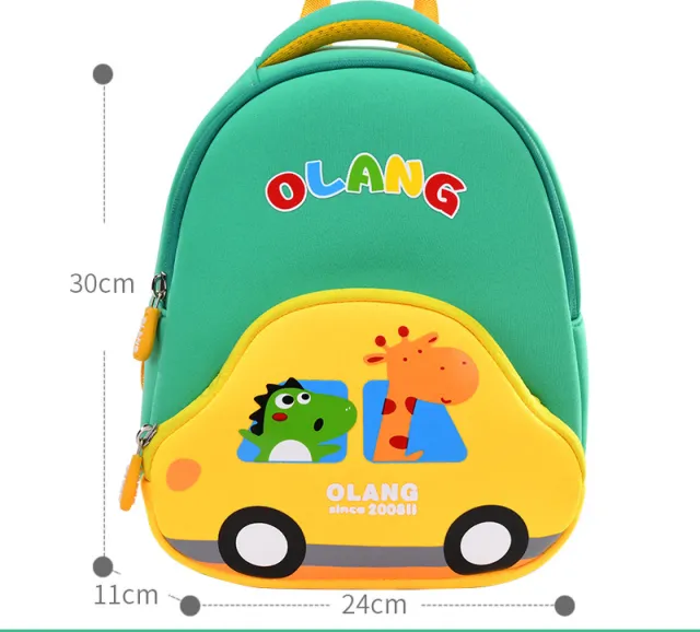 Fashionable Boys And Girls Lightweight Cute Cartoon Mini Backpack Green - Shop at LoveMi