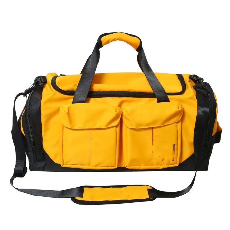 Wet And Dry Separation Fitness Backpack Travel - Yellow