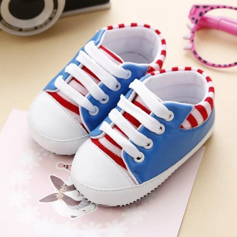 Autumn Unisex Cotton Cartoon Baby Toddler Shoes With Lace-up Canvas Shoes, Massage Shoes — foto 4