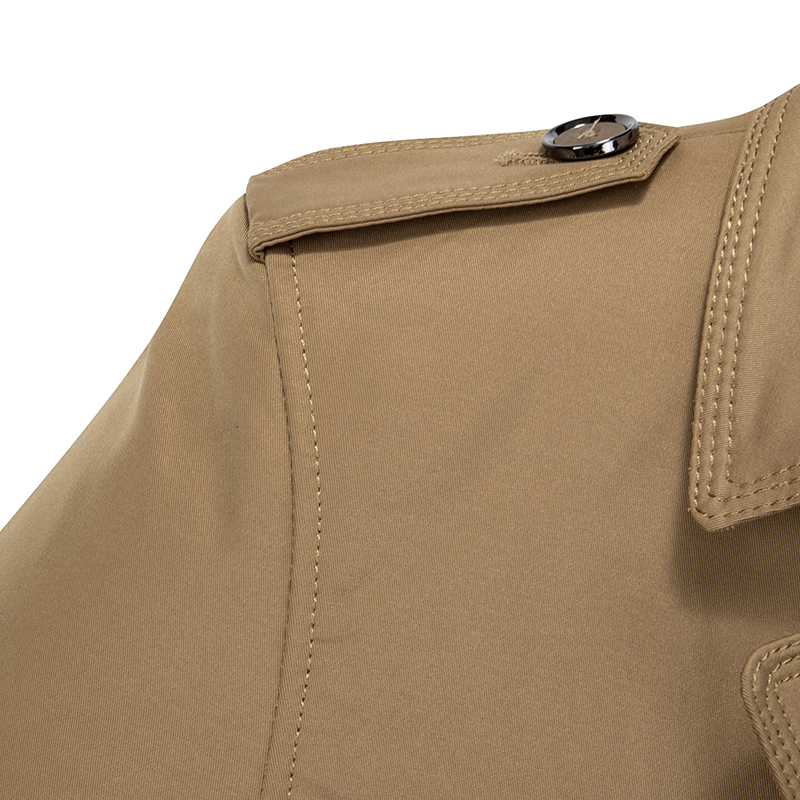 Mid-length Lapel Casual Jacket Slim Coat