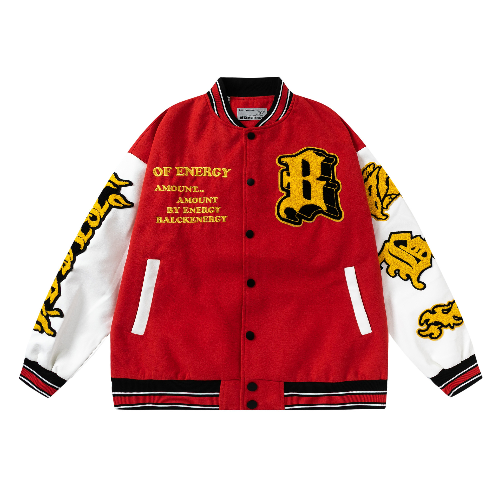 Men's Photo Panel Baseball Jacket