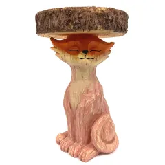 Fox Resin Statue Decoration Cartoon Animal Bird Feeder - Fox - View 1