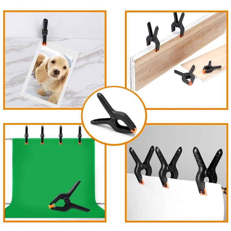 12X Large Spring Clamps 6 Set Heavy Duty Market Tarpaulin Quick Grip Clips UK — image 4