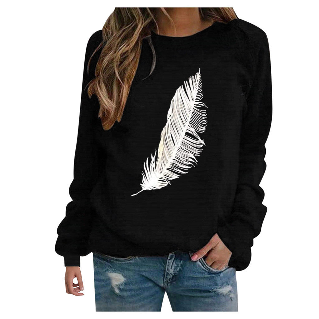 Title 3, Ladies feather print sweatshirt