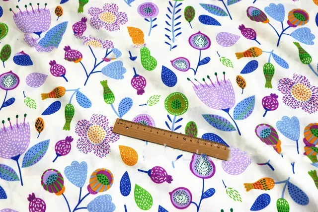 Infatuated Incense Twill Cotton Cloth Printed Cloth Bed Fabric Cotton Fabric Purple A - Shop at LoveMi