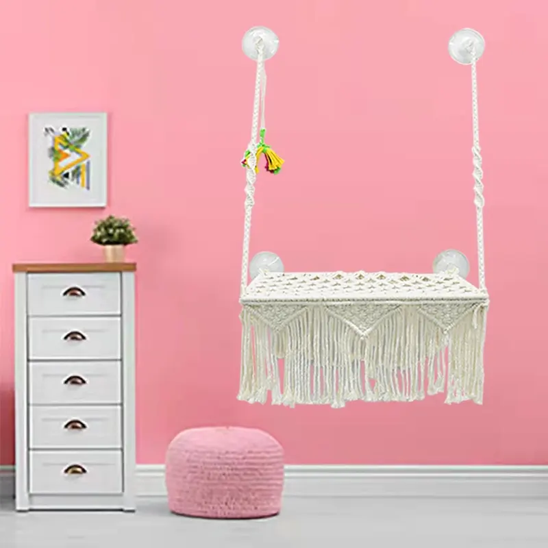 Cotton Wall-mounted Suction Cup Hammock