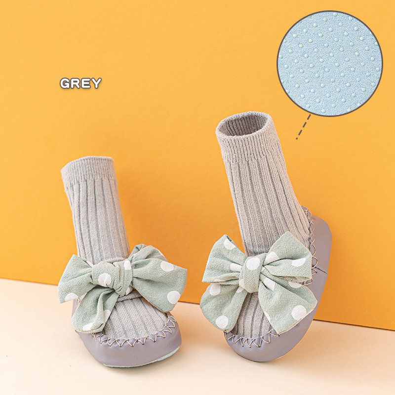 Korean Double Needle Zero Thread Baby Glue Floor Socks