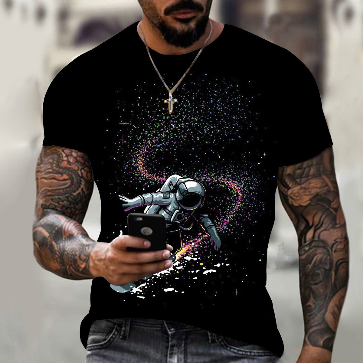 Title 2, Camiseta personalizada con estampado de astrona...