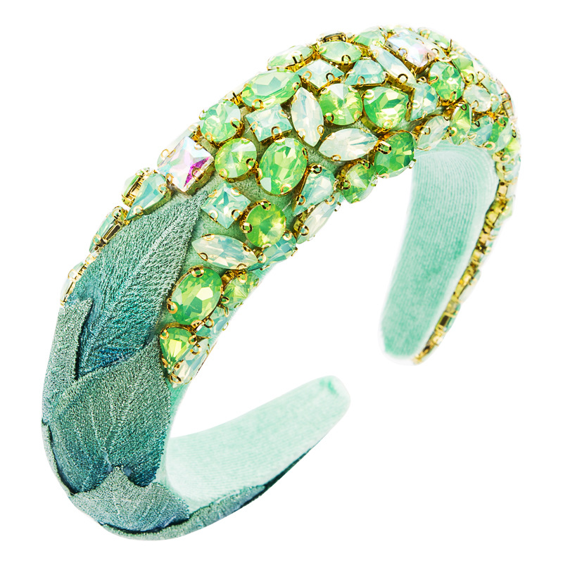 Women's Rhinestone Leaf Detail Headband