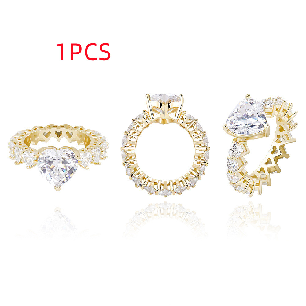 Women's New Zircon Ring Fashion Temperament